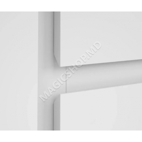 Comodă Concept 1D3S 120x82x40 cm stejar/alb